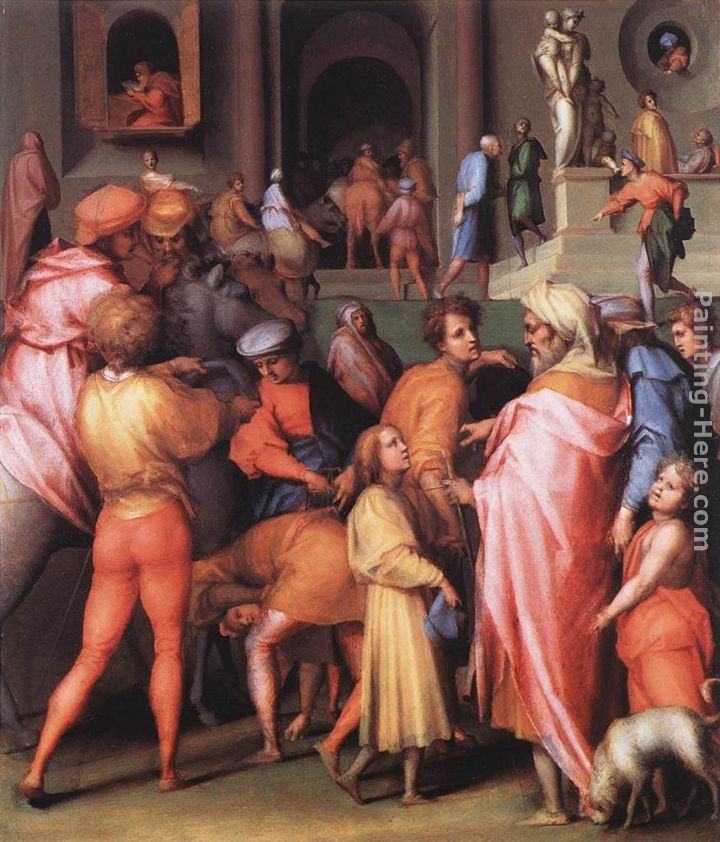 Jacopo Pontormo Joseph Being Sold to Potiphar